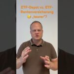 ETF-Rentenversicherung vs. ETF-Depot 🧐 „billiger“?